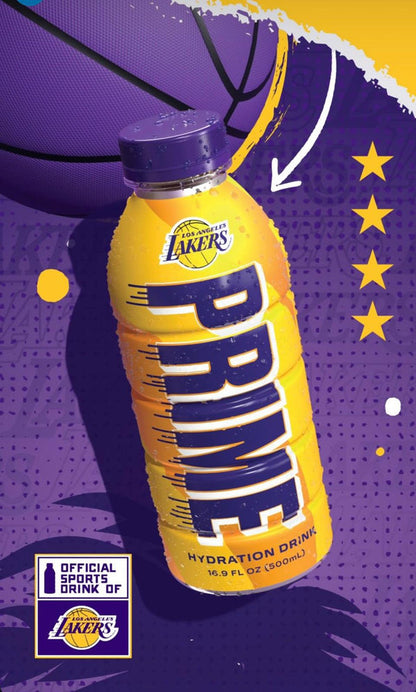 Prime Hydration LA Lakers 500ml - In Hand