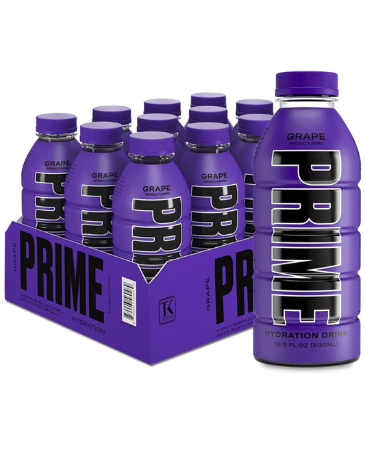 Prime Hydration Grape (12 x 500ml) (USA) (BBF 11/24 NEW BATCH)