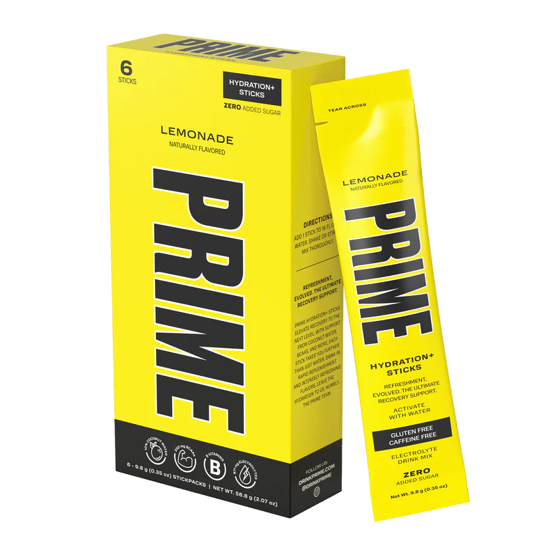 Prime Hydration Lemonade Stick Powder Drink Mix (Full Box)