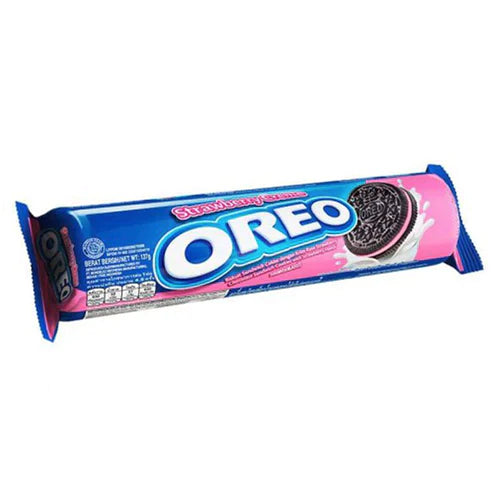 Oreo Strawberry Creme Cookies - 119.6g (Indonesia)