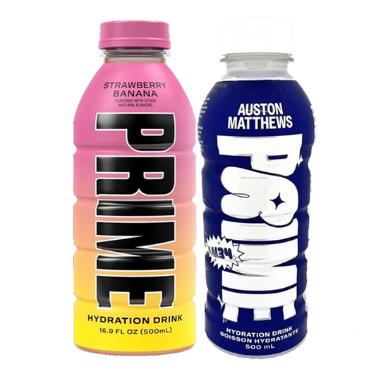 Prime Hydration Strawberry Banana & Auston Matthews Bundle